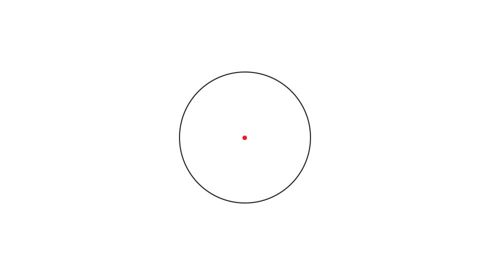 BROWE 1x20 2 MOA Red Reflex Optic with 1/3 Co-Witness Mount, Black, One Size, BRO-2MOA-1/3