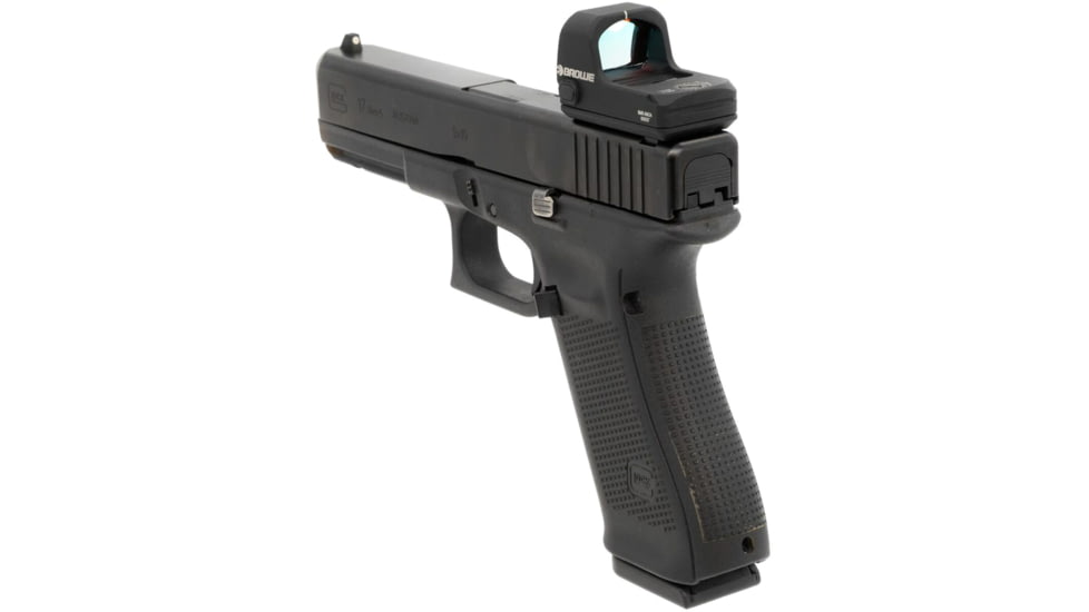 BROWE 1x23mm 3 MOA Red Dot Micro Reflex w/DOCTER Footprint, GLOCK Dovetail Adapter, Black, One Size, BMR-3MOA-GL