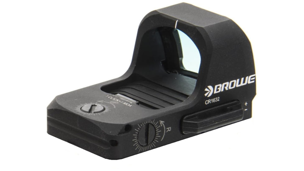 BROWE 1x23mm 3 MOA Red Dot Micro Reflex w/DOCTER Footprint, No Base, Black, One Size, BMR-3MOA-NB