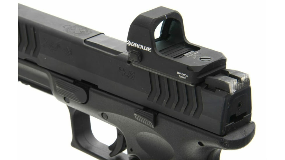 BROWE 1x23mm 3 MOA Red Dot Micro Reflex w/DOCTER Footprint, No Base, Black, One Size, BMR-3MOA-NB