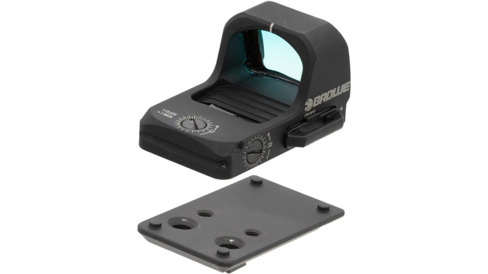 BROWE 1x23mm 3 MOA Red Dot Micro Reflex w/DOCTER Footprint, SIG Dovetail Adapter, Black, One Size, BMR-3MOA-SIG
