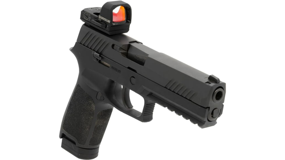 BROWE 1x23mm 3 MOA Red Dot Micro Reflex w/DOCTER Footprint, SIG Dovetail Adapter, Black, One Size, BMR-3MOA-SIG