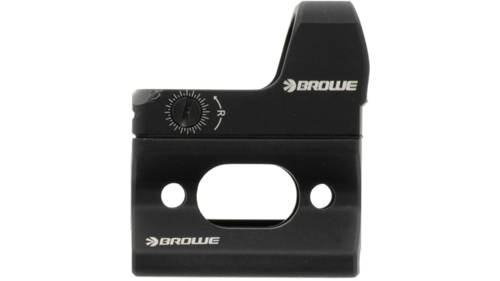 BROWE 1x23mm 3 MOA Red Dot Micro Reflex w/RMR Footprint &amp; Bottom Loading Battery, 1/3 Co-Witness Mount, Black, One Size, BMR-3MOA-R-1/3CW