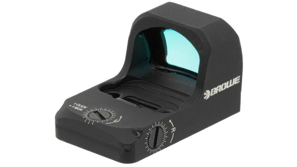 BROWE 1x23mm 3 MOA Red Dot Micro Reflex w/RMR Footprint &amp; Bottom Loading Battery, No Mount, Black, One Size, BMR-3MOA-R
