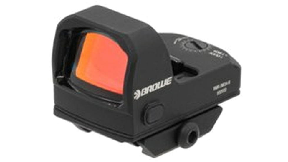 BROWE 1x23mm 3 MOA Red Dot Micro Reflex w/RMR Footprint &amp; Bottom Loading Battery, Ultra Low Picatinny Mount, Black, One Size, BMR-3MOA-R-LP