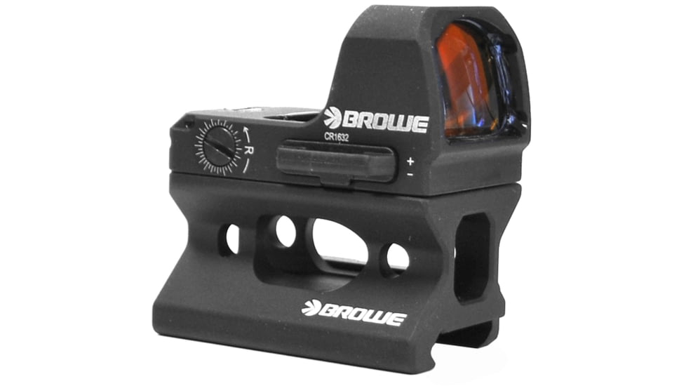 BROWE 1x23mm 3 MOA Red Dot Micro Reflex w/RMR Footprint, Side Loading Battery w/Co-Witness Mount, Black, One Size, BMR-3MOA-RS-CW