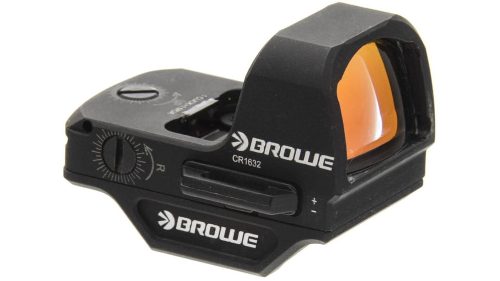 BROWE 1x23mm 3 MOA Red Dot Micro Reflex w/RMR Footprint, Side Loading Battery w/Ultra Low Picatinny Mount, Black, One Size, BMR-3MOA-RS-LP