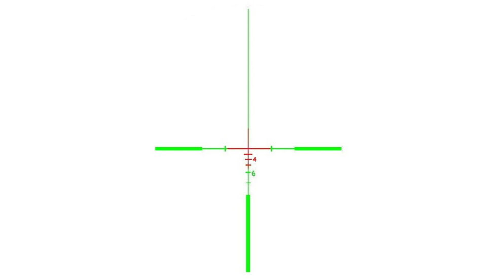 BROWE 4x32 Combat Optic Rifle Scope, 5.56mm Crosshair, Full Line, Green with Red Center, Black, One Size, BCO-003-FLGRC