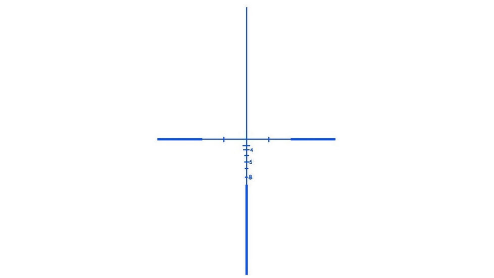 BROWE 4x32 Combat Optic Rifle Scope, 7.62x51mm Crosshair, Full Line, Blue, Black, One Size, BCO-006-FLB