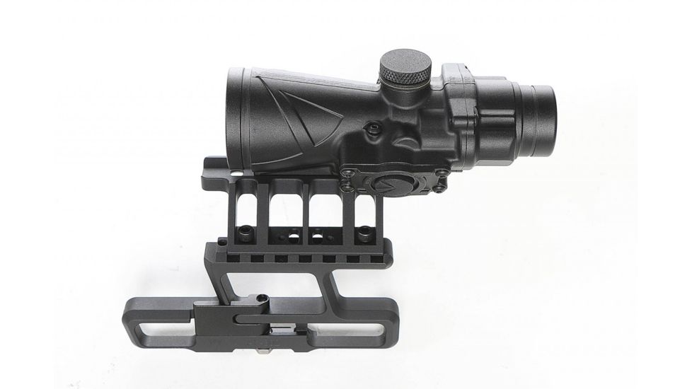 BROWE 4x32 Combat Optic Rifle Scope, 5.56mm Chevron RS, Red, Black, BCO-001-RS