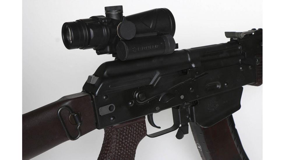 BROWE 4x32 Combat Optic Rifle Scope, 5.56mm Chevron RS, Red, Black, BCO-001-RS