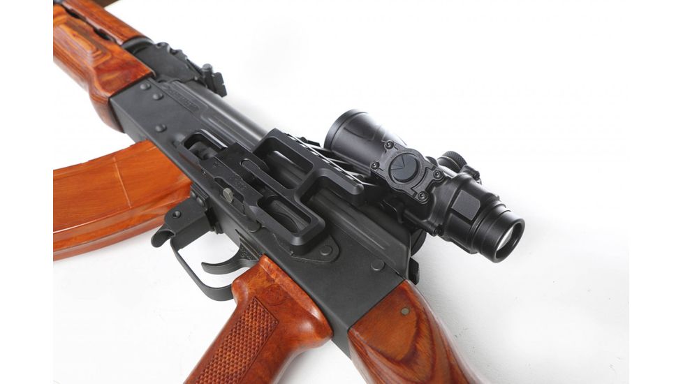 BROWE 4x32 Combat Optic Rifle Scope, 5.56mm Chevron RS, Red, Black, BCO-001-RS