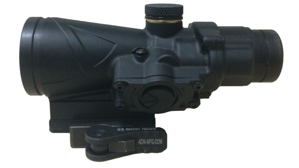 BROWE 4x32 Combat Optic Rifle Scope, 7.62x39mm Chevron, Red, Black, BCO-005