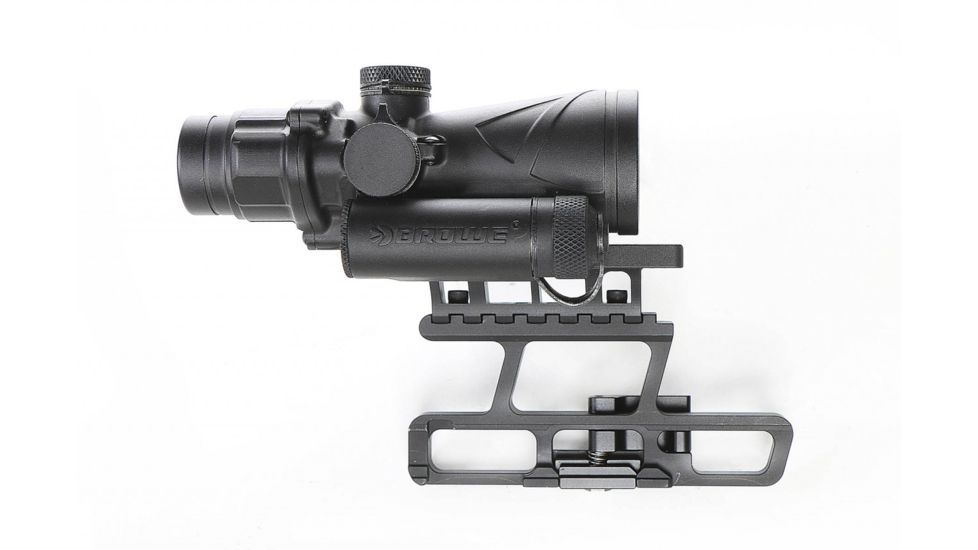 BROWE 4x32 Combat Optic Rifle Scope, 7.62x39mm Chevron RS, Green, Black, BCO-005G-RS