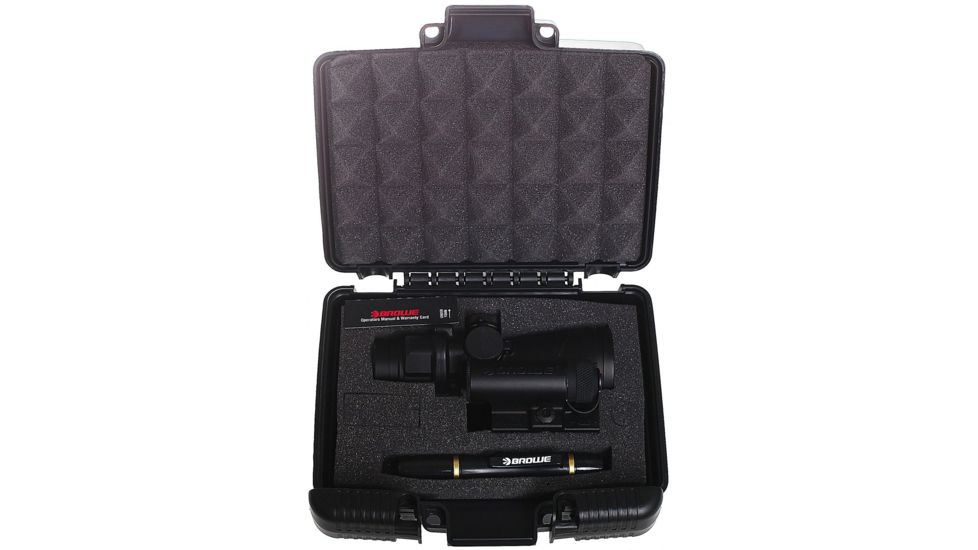 BROWE 4x32 Combat Optic Rifle Scope, 7.62x51mm Chevron, Red, Black, BCO-002