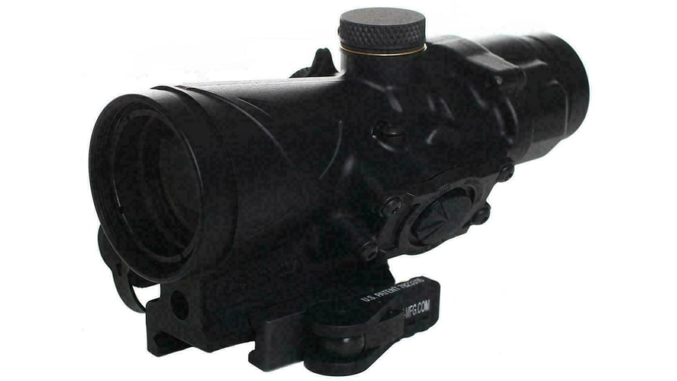 BROWE 4x32 Tactical Optic Rifle Scope, 5.56mm Chevron, Blue, Black, One Size, BTO-001B