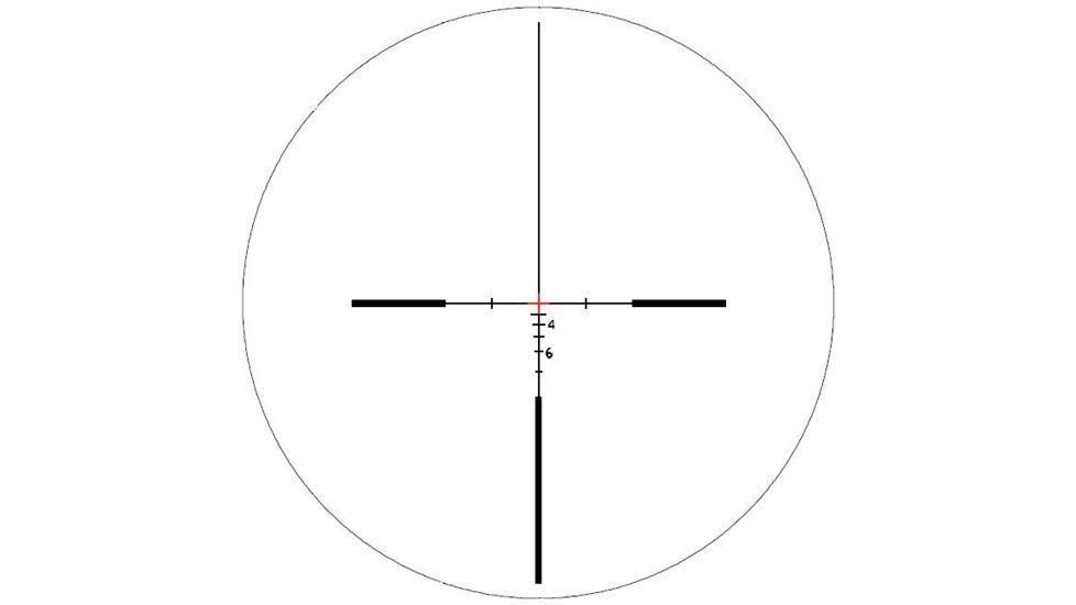 BROWE 4x32 Tactical Optic Rifle Scope, 5.56mm Crosshair, Red, Black, BTO-003