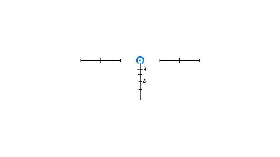 BROWE 4x32 Tactical Optic Rifle Scope, 5.56mm Horseshoe and Dot, Blue, Black, BTO-007B