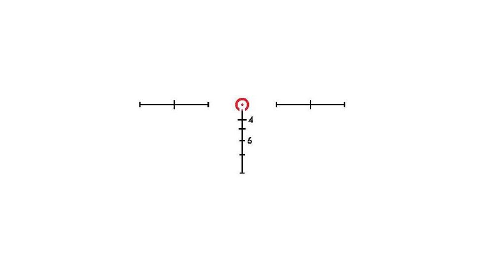 BROWE 4x32 Tactical Optic Rifle Scope, 5.56mm Horseshoe and Dot, Red, Black, BTO-007