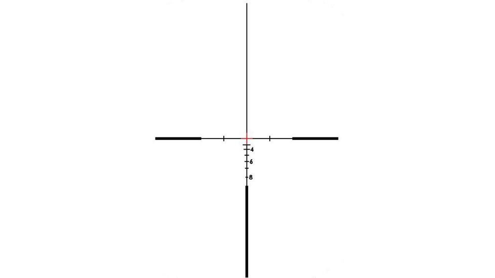 BROWE 4x32 Tactical Optic Rifle Scope, 7.62x51mm Crosshair, Red, Black, BTO-006