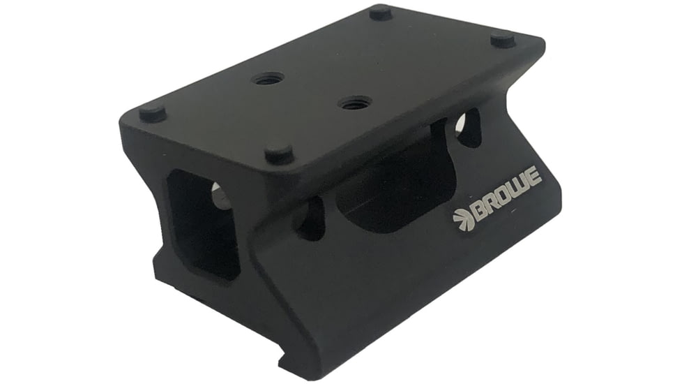 BROWE Mini Red Dot 1/3 Co-Witness Mount, RMR Footprint, Black, One Size, MRD-1/3CW-DOC