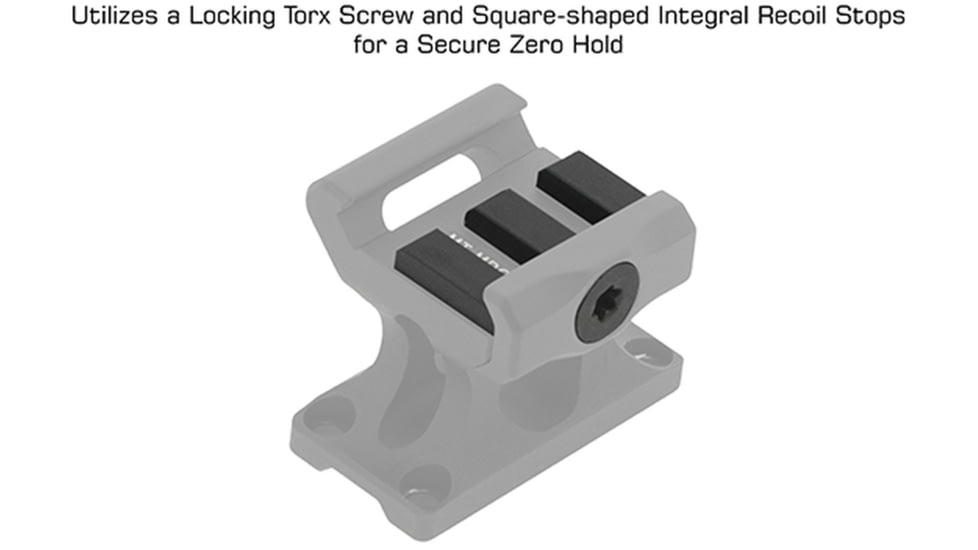 BROWE MRO 1/3 Co-Witness Mount, Black, One Size, MNT-MRO-1/3CW
