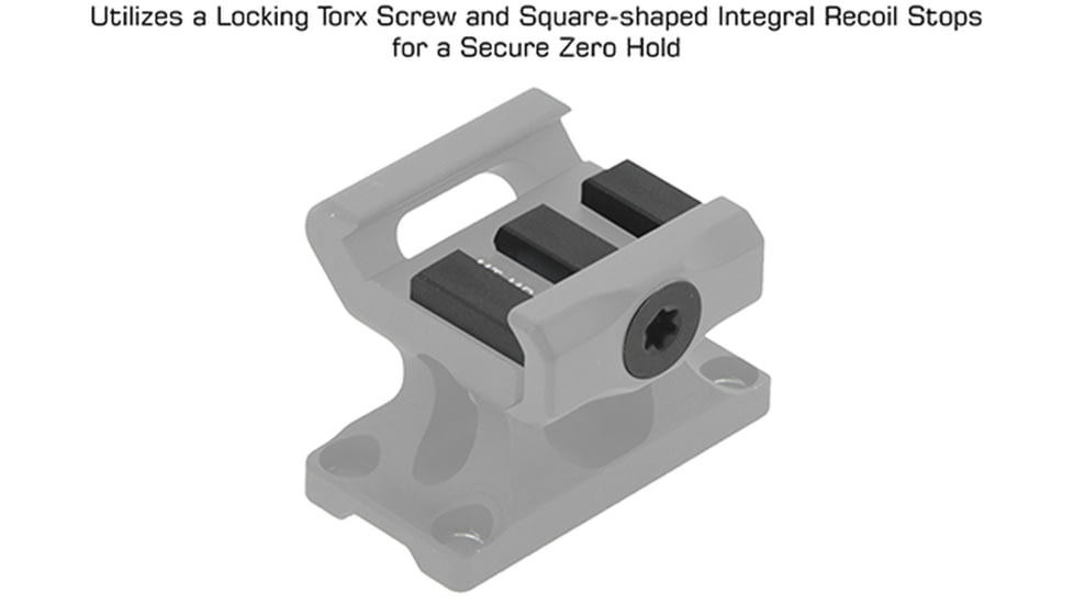 BROWE MRO Co-Witness Mount, Black, One Size, MNT-MRO-CW