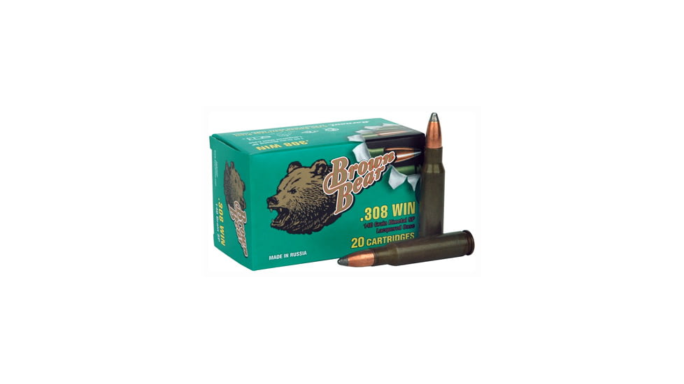 Brown Bear .308 Winchester 140gr. Soft-point 20-pack