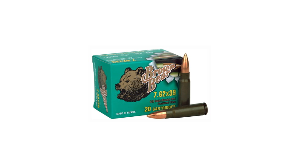 Brown Bear 7.62x39 123gr. Fmj 500rd Case