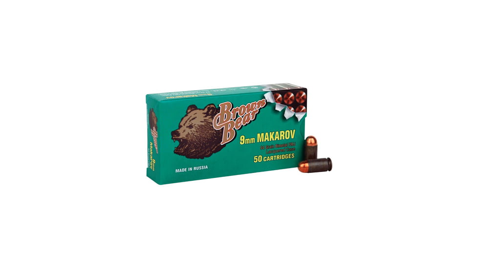 Brown Bear 9x18mm Makarov 94gr. Fmj-rn 50-pack