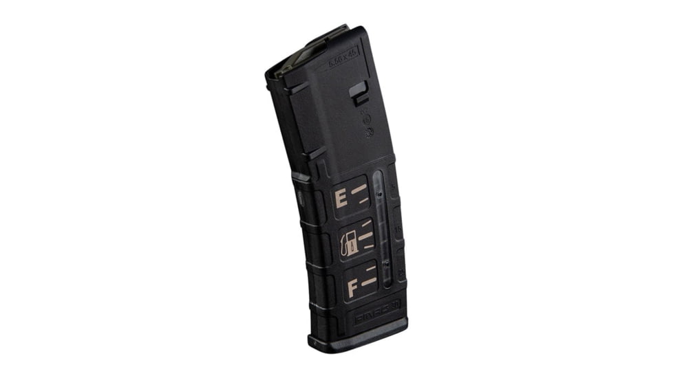 Brownells Polymer Pistol Magazine, AR-15, .223/5.56, 30 Round, Black/Fuel Level, 78000707-30RD
