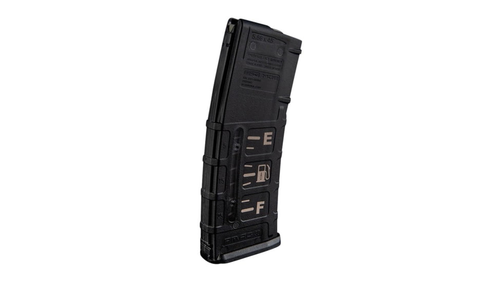Brownells Polymer Pistol Magazine, AR-15, .223/5.56, 30 Round, Black/Fuel Level, 78000707-30RD