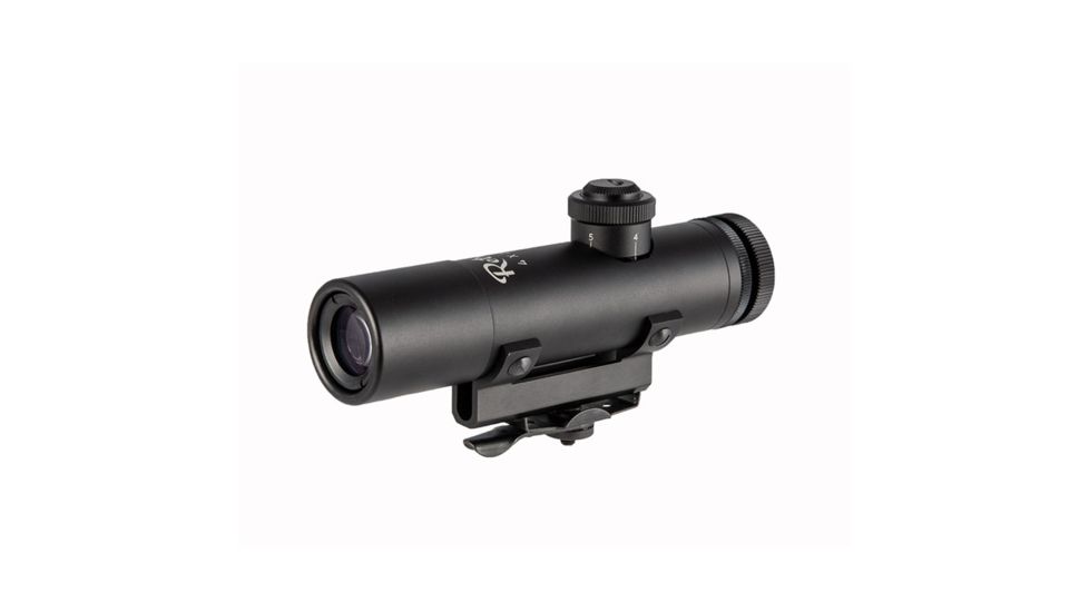 Brownells Retro 4x Carry Handle Scope, 4x21mm, 35mm Tube, Fixed Focal Plane, Duplex Reticle, Black, RETRO4X