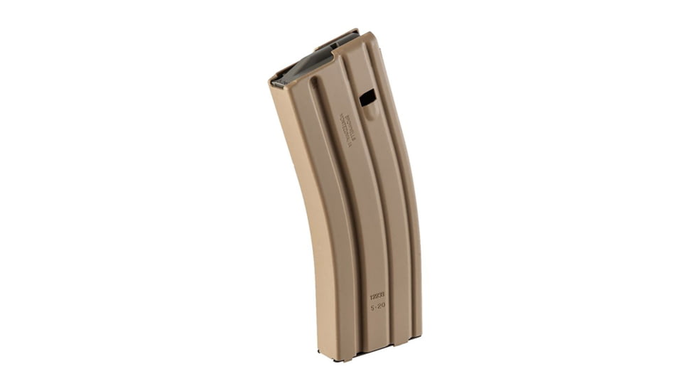 Brownells Rifle Magazine, AR-15, 5.56x45 NATO, 30 Round, Tan, 30-AL-TDF-MP-BNL-30RD