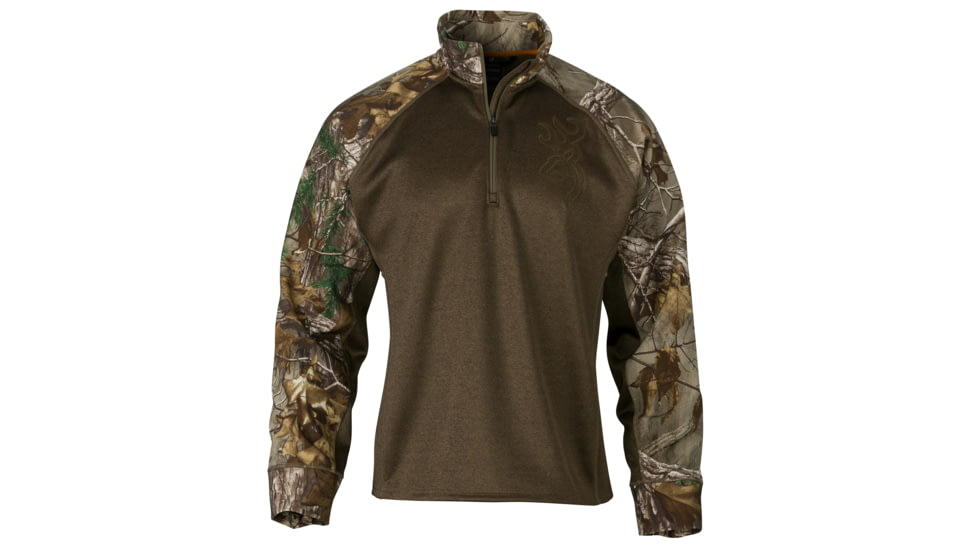 Browning 1/4 Zip Bellum Pullover, Rtx, 2XL, 3018752405