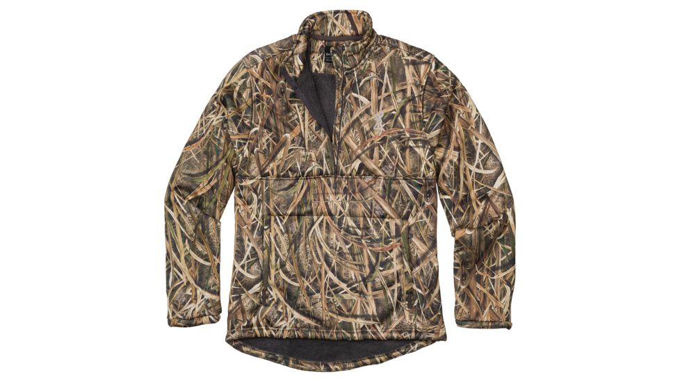 Browning 1/4 Zip Wicked Wing Highpile - Mens, Mossy Oak Shadow Grass Blades, Large, 3016732503