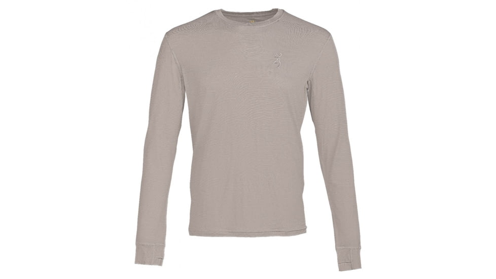 Browning 120 Merino Crew Top, Gray, Extra Large, 3015427904