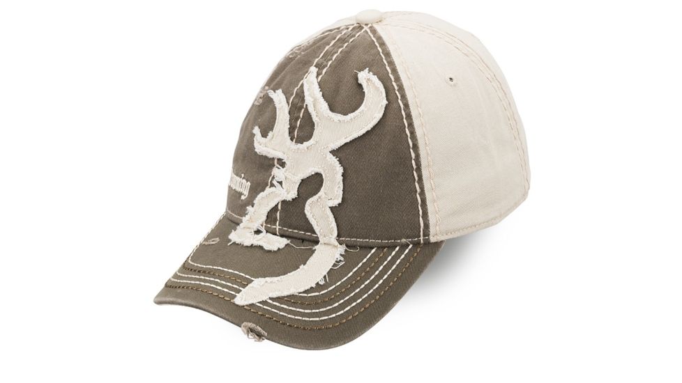 Browning 2 Tone Buckmark Cap,Charcoal/Khaki 308014881