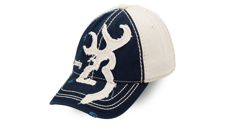 Browning 2 Tone Buckmark Cap,Navy/Khaki 308014951