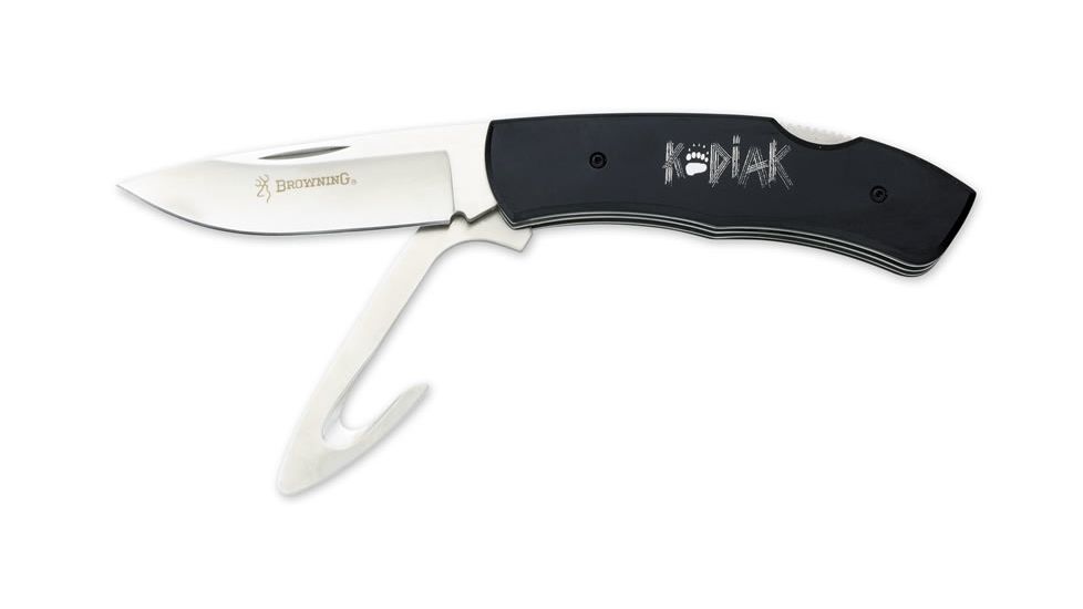 Browning 627 Kodiak Black Handle,2 Blade Folding Knife 322628