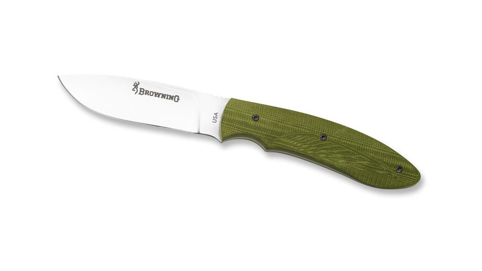 Browning 745 Independence OD Green Handle,Fixed SS Blade Knife 322745
