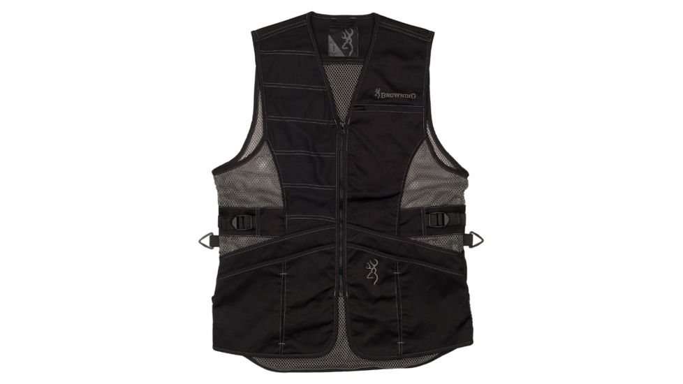 Browning Ace Shooting Vest - Womens, Black/Black, 2XL, 3050219905