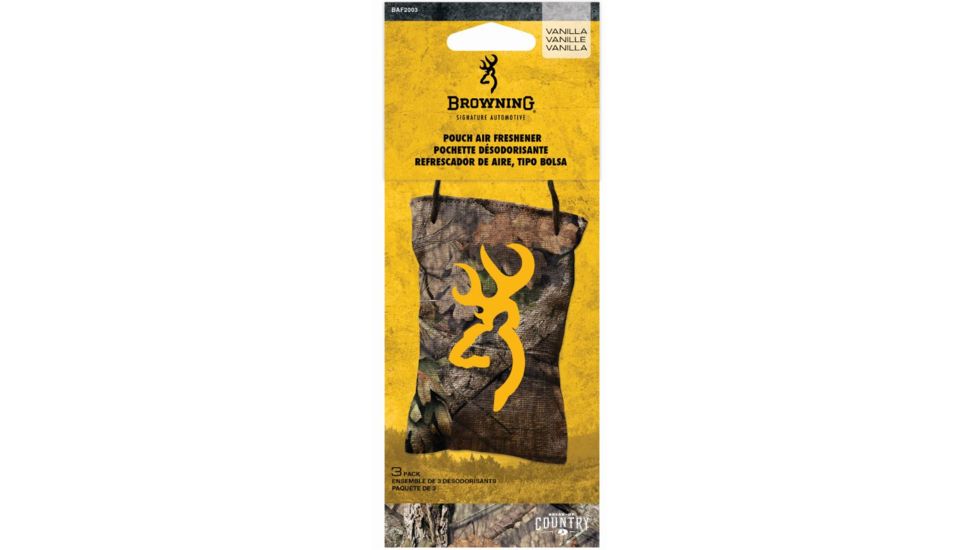 Browning Air Freshener, Pouch, Vanilla, Mossy Oak/Country BAF2003