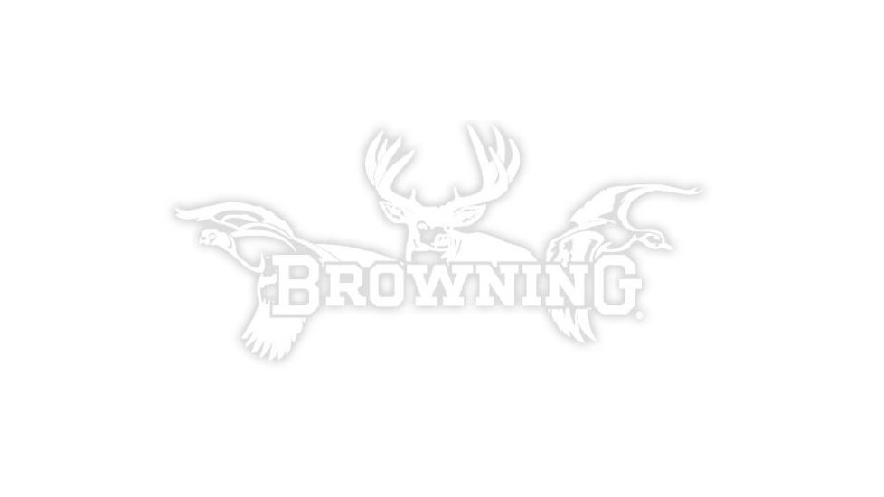 Browning All Seasons Decal,White,12in 3922601247