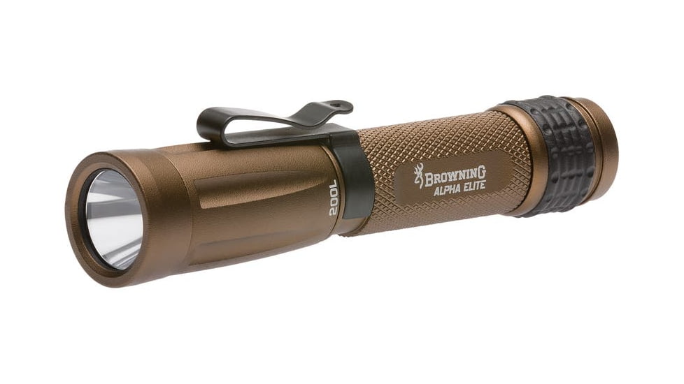 Browning Alpha Elite AA LED Flashlight, AA, White/Green, 200 Lumens, Bronze, 3711255