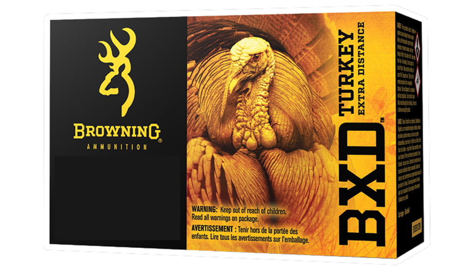 Browning BXD Turkey 20 Gauge 3 in 1 1/4 oz #5 Centerfire Shotgun Shot Ammo, 10 Rounds, B193912035