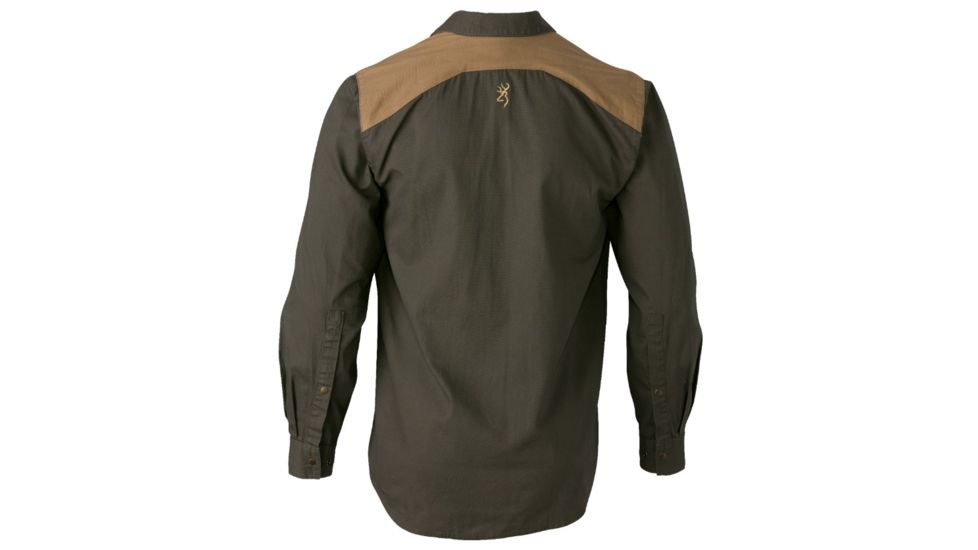 Browning Austin Long Sleeve Shirt,Loden/Taupe,3XL 3010666406