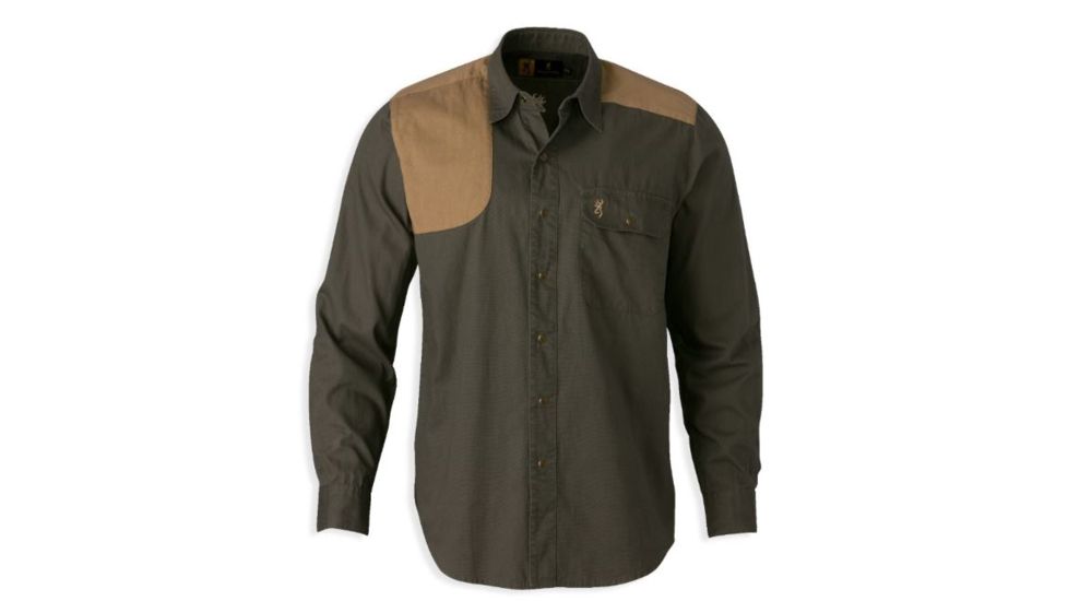 Browning Austin Short Sleeve Shirt,Loden/Taupe,3XL 3010656406