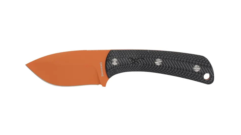 Browning Back Country Small Fixed Blade Knife - Box, 2.75in, Deep Belly Skinner, Composite Handle, Blaze, 3220499B