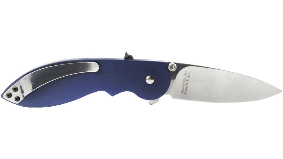 Browning 355 Backdraft Assisted Open Knife - Blue 